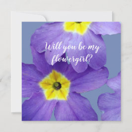 Flores moradas Serás mi tarjeta de flor