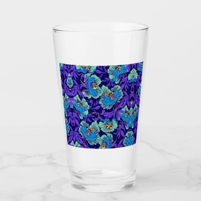 Flores moradas y azules William Morris (Anverso)