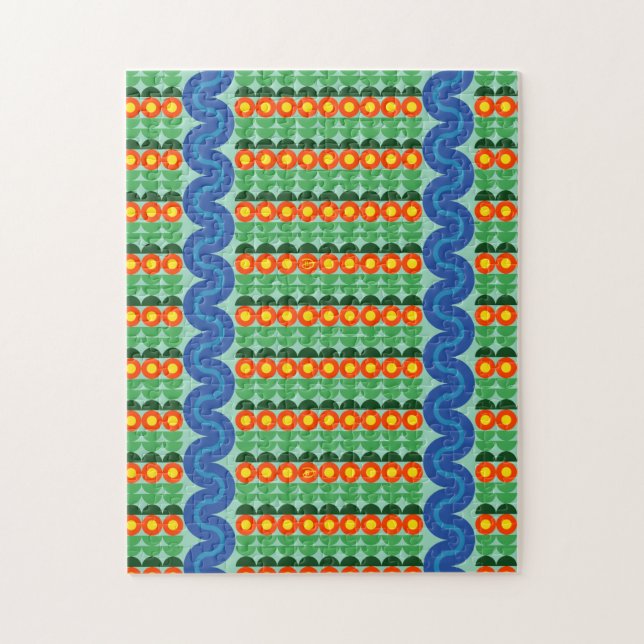 Flores naranjas - Rompecabezas (Vertical)