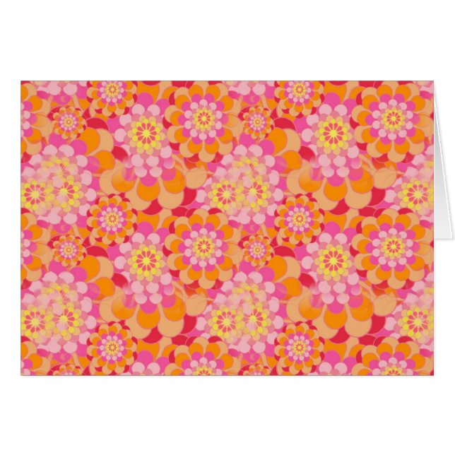 Flores naranjas y rosas (Anverso (Horizontal))