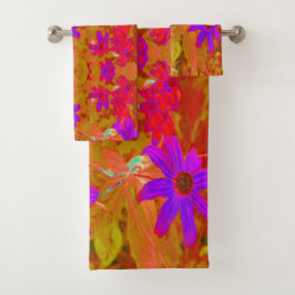 Flores naturales coloridas ultravioletas, magenta 