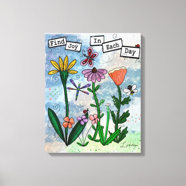 Flores, notas musicales y arte de la alegría (Anverso)