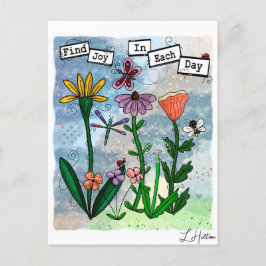 Flores, notas musicales y arte de la alegría