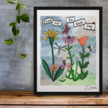 Flores, notas musicales y arte de la alegría