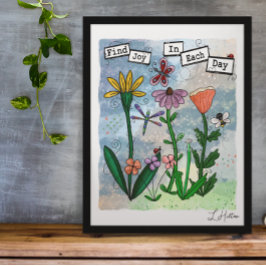 Flores, notas musicales y arte de la alegría