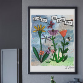 Flores, notas musicales y arte de la alegría