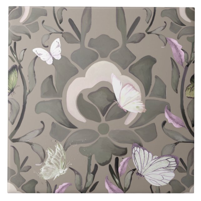 Flores ornamentales, baldosas turcas, iznik, (Frente)