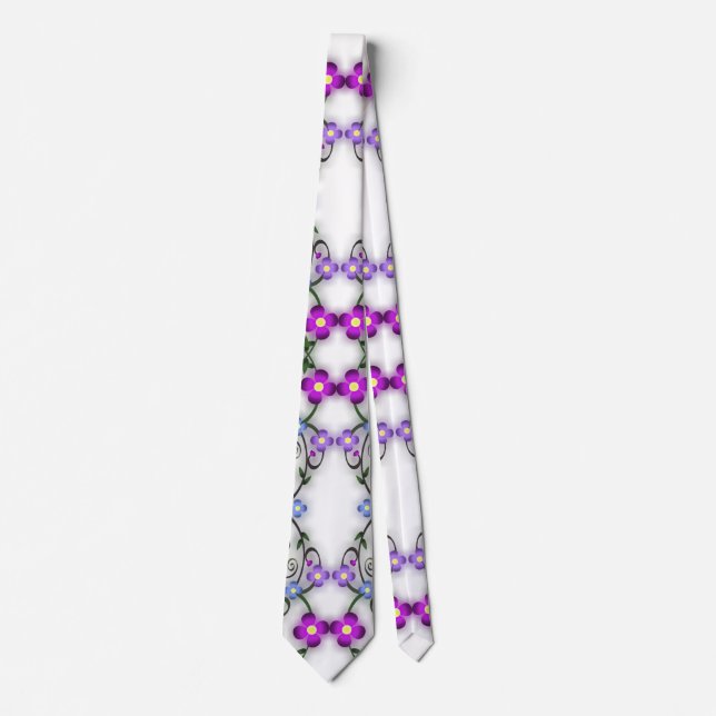 flores ornamentales corbata (Anverso)