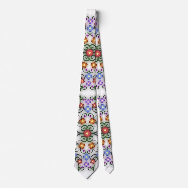 flores ornamentales corbata (Anverso)