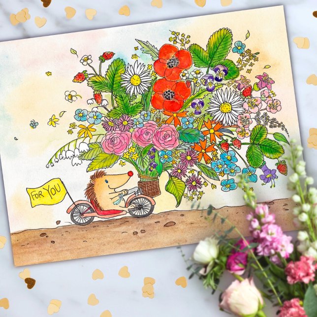 Flores para ti postal de Nicole Janes (Subido por el creador)