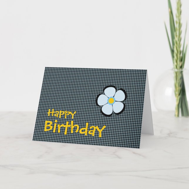 Flores Para Tus Tarjetas De Cumpleaños Felices (Anverso)
