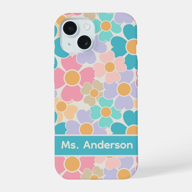 Flores Pastel Personalizadas (Reverso )