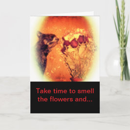 Flores pensando en tu tarjeta de felicitación