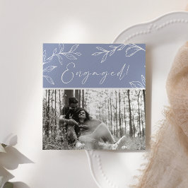 Flores Periwinkle Boho Añadir fiesta de compromiso