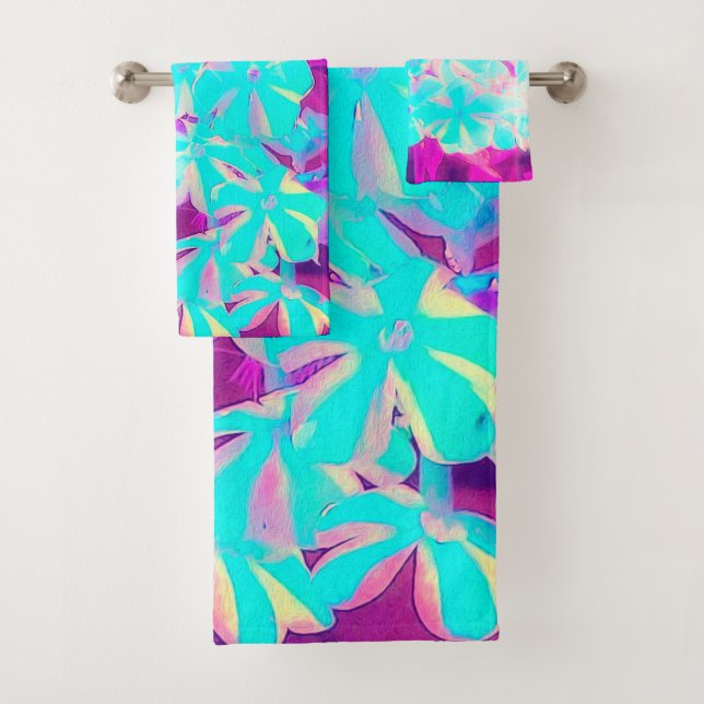 Flores Phlox de hierbabuena con hierbabuena azul d (In situ)