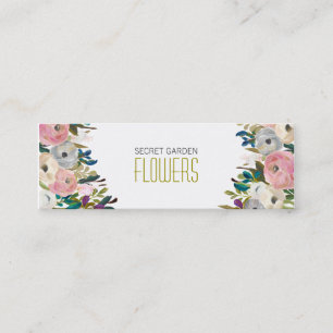Flores pintadas Flores Floristería Skinny tarjetas