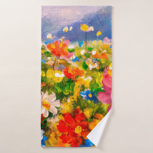 Flores pinturas de monet pintando la impresión de