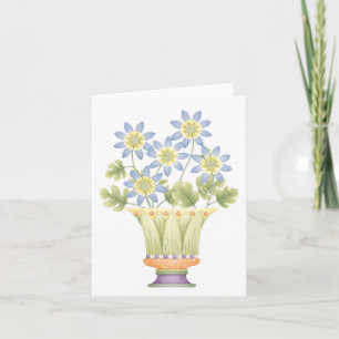 Flores Potadas - Tarjeta de nota
