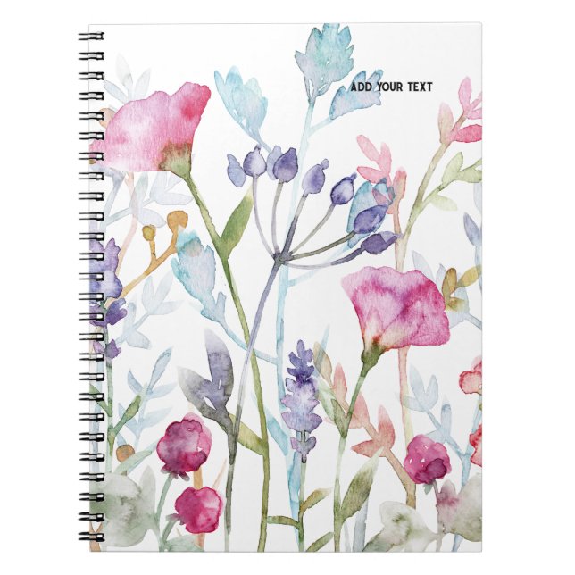 Flores Prensadas PERSONALIZADAS | Cuaderno (Frente)