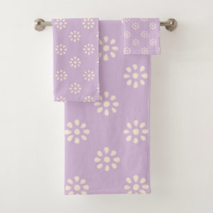 Flores púrpura Lilac Patrón estético Boho