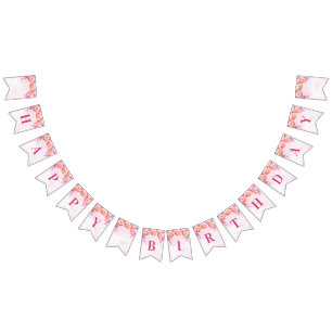 Flores púrpuras de la acuarela de la bandera del