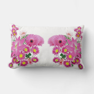 Flores púrpuras rosadas Acogedoras almohadas