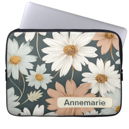 Flores retro 8 funda para portátil