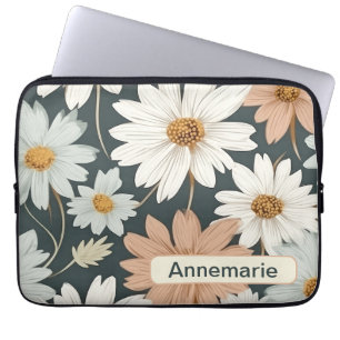 Flores retro 8 funda para portátil