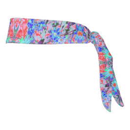 Flores retro psicodélicas de Aqua verde y Naranja