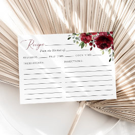 Flores rojas borgoñonas, boho, receta de ducha de