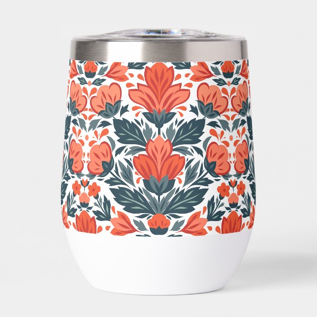 Flores rojas decorativas (Frente)