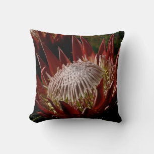 Flores rojas exóticas - cojín decorativo