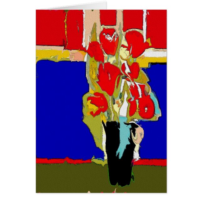 Flores rojas Resumen Matisse Hawaii (Frente)