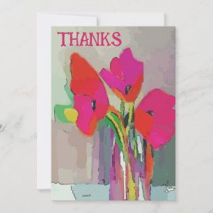 Flores rojas y azules