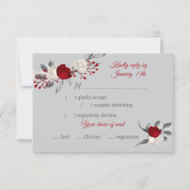 flores rojas y blancas respuesta de elección de co