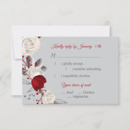 flores rojas y blancas respuesta de elección de co