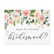 Flores románticas serás mi tarjeta de novia