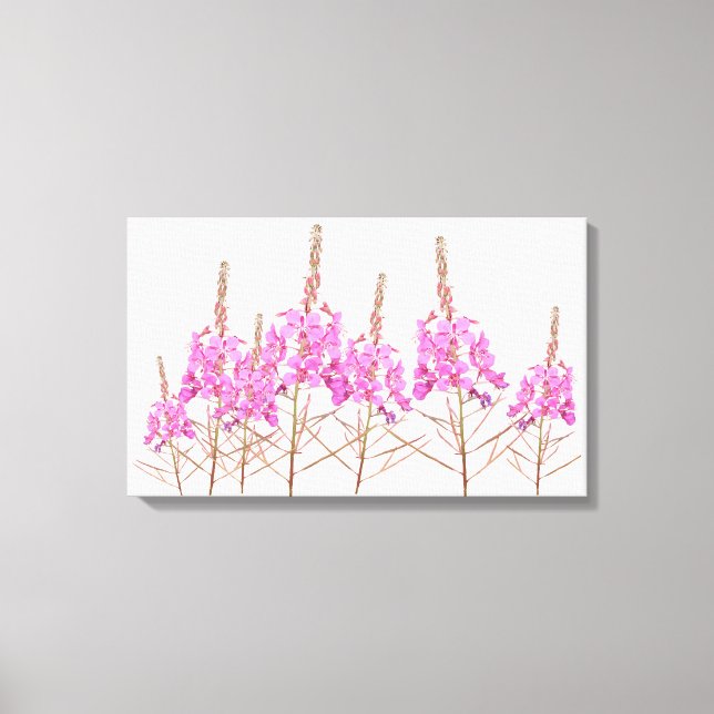 Flores rosa bonito elegante florido arte moderno (Anverso)