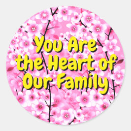 Flores rosa elegantes | Pegatinas de familia flora