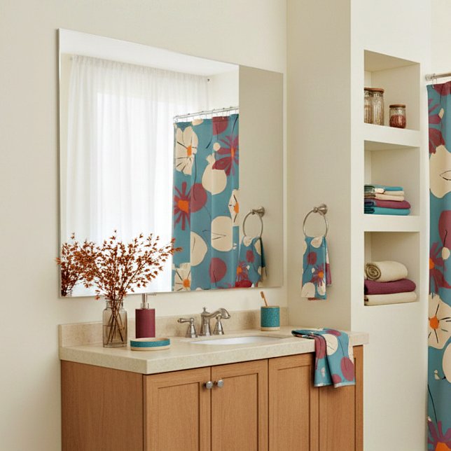 Flores rosa y blanca retro (Subido por el creador)