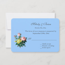 Flores rosa y rosa amarilla de bonito RSVP