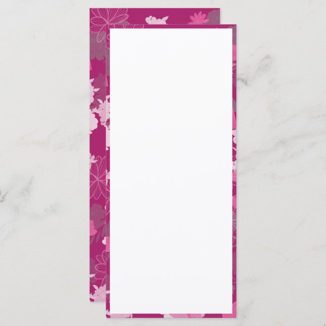 flores rosadas (Anverso / Reverso)