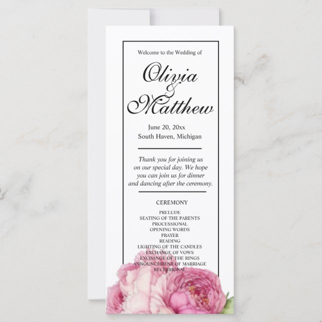 Flores rosadas color agua peonías rosadas rosadas  (Anverso)