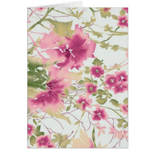 Flores rosadas de la acuarela