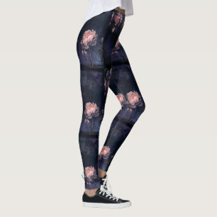 Flores rosadas de Peony Leggings