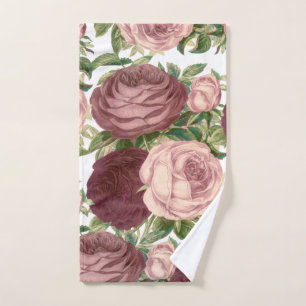 Flores rosadas elegantes de los rosas de Borgoña