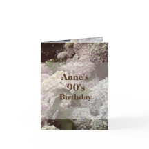 Flores rosadas Hydrangea postal de cumpleaños núme