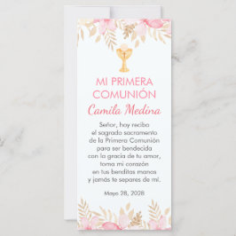 Flores rosadas Primer marcador de la comunidad esp