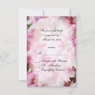 Flores rosadas RSVP