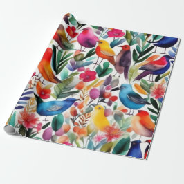 Flores rosas adorables Papel envuelto